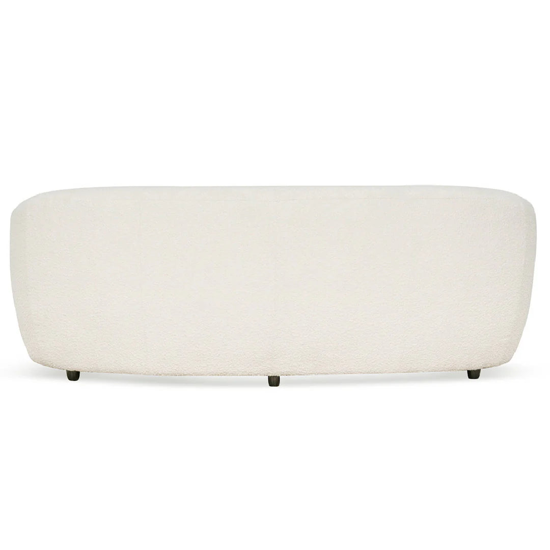 Cloud 3 Seater Fabric Sofa -  Ivory White Boucle