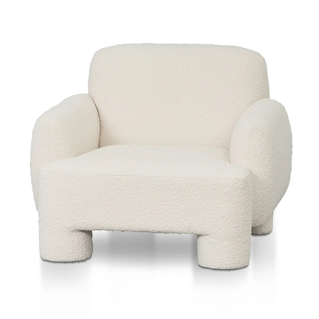 Nomad Armchair - Ivory White Boucle