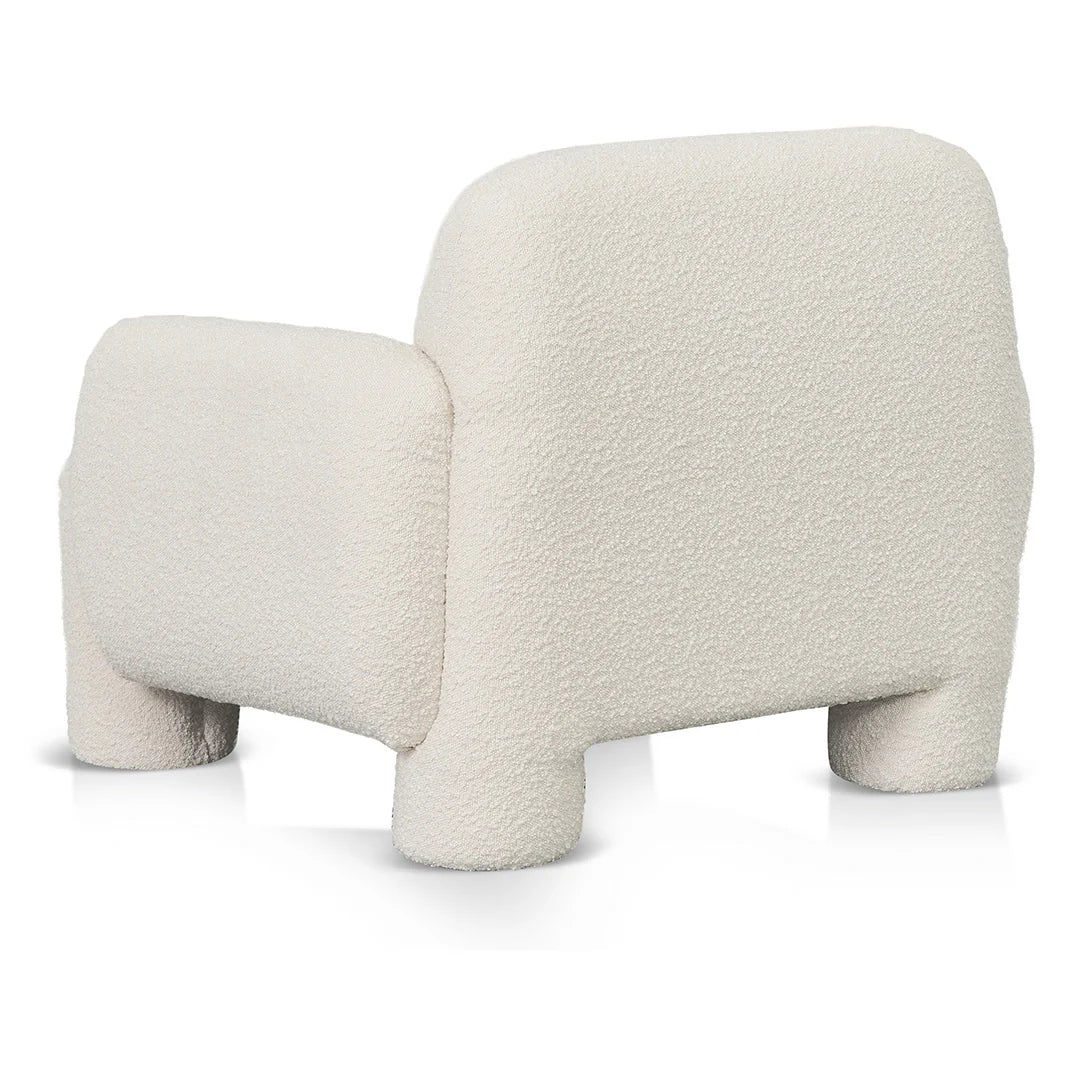 Nomad Armchair - Ivory White Boucle