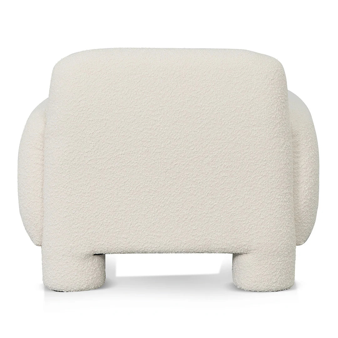 Nomad Armchair - Ivory White Boucle