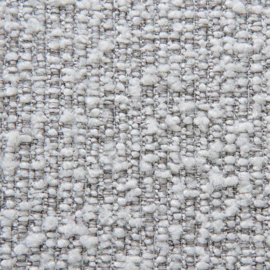 Ashley 4-Seater Fabric Sofa - Silver Grey Boucle