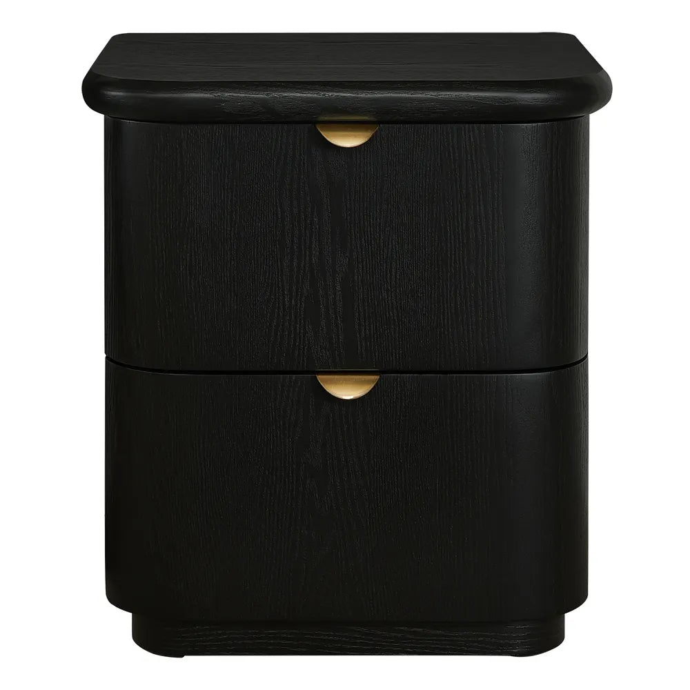 Lina Bedside Table - Black