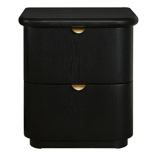 Lina Bedside Table - Black