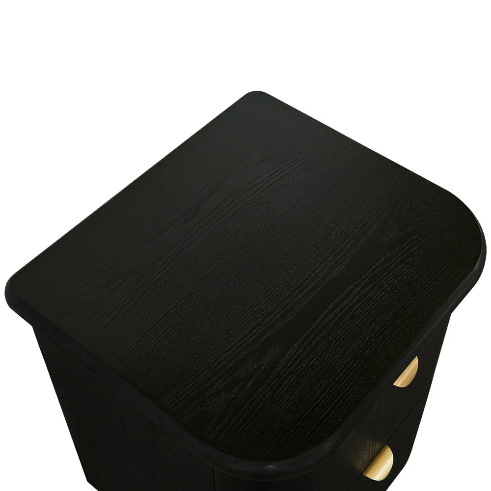 Lina Bedside Table - Black