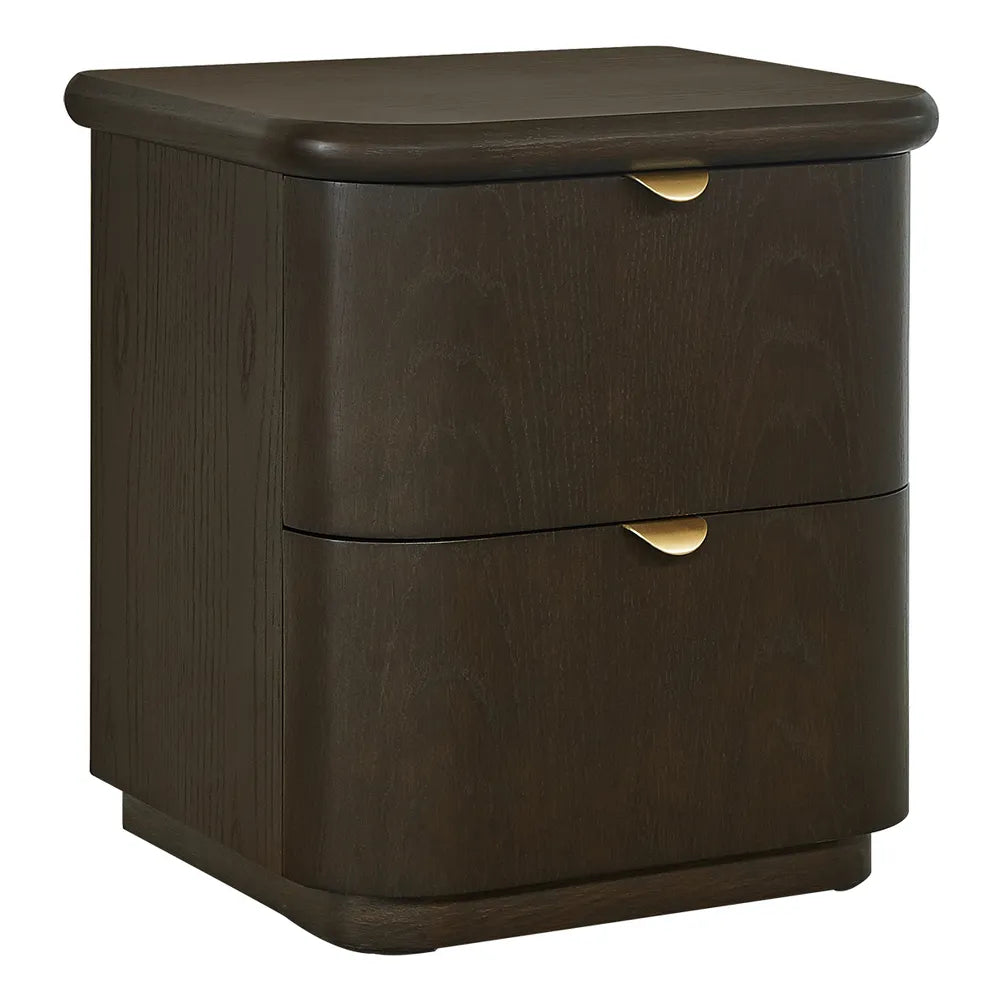 Lina Bedside Table - Smoked Oak