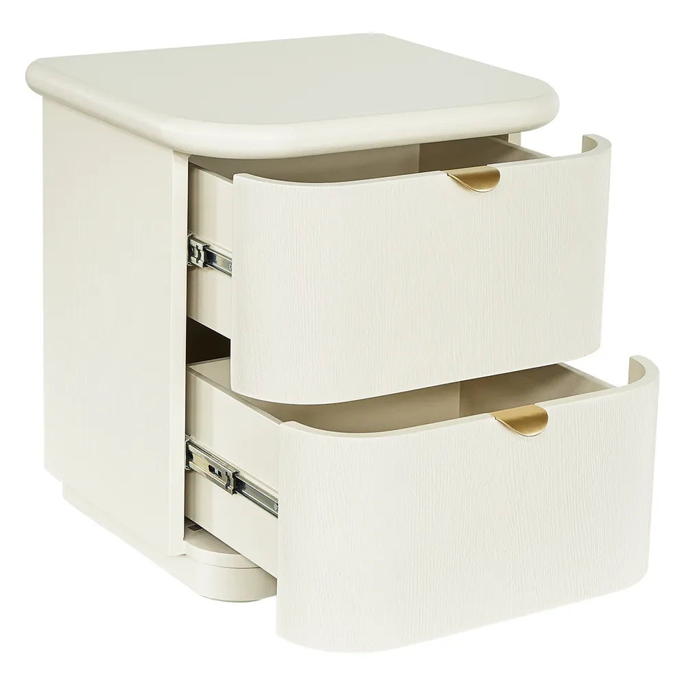 Lina Bedside Table - Ivory