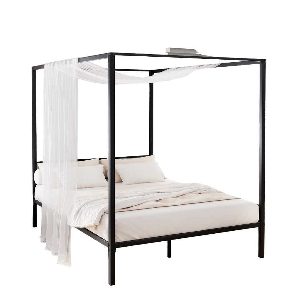 Pochy Bed Frame Double Size Metal Bed Frame