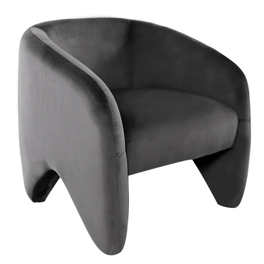 Maine Armchair - Charcoal Velvet