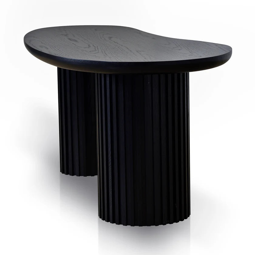black office desk