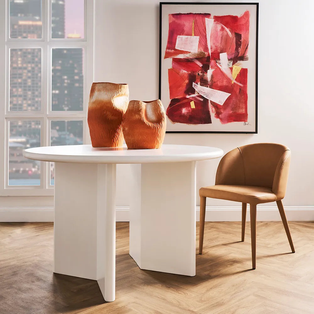 Montauk Round Dining Table 1.2 m White