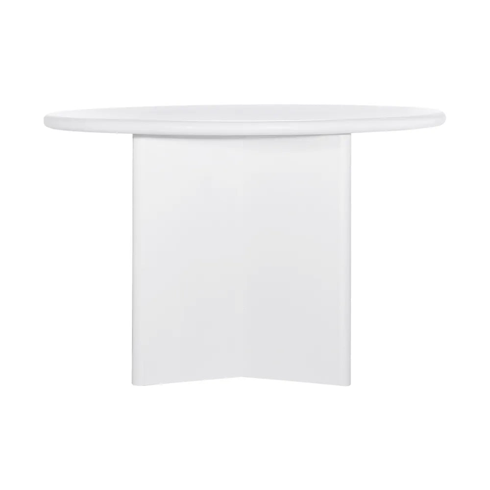 Montauk White Round Dining Table 1.2 m