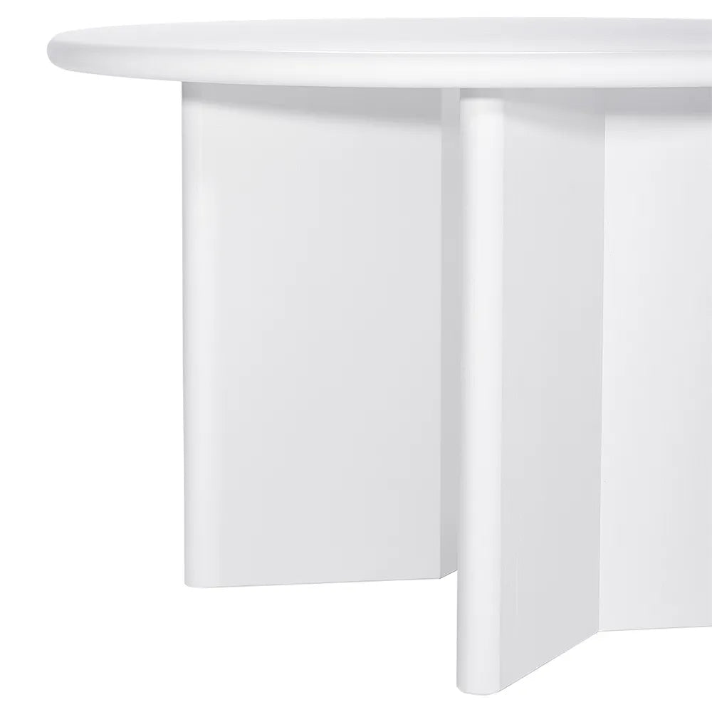 Montauk White Round Dining Table 1.2 m