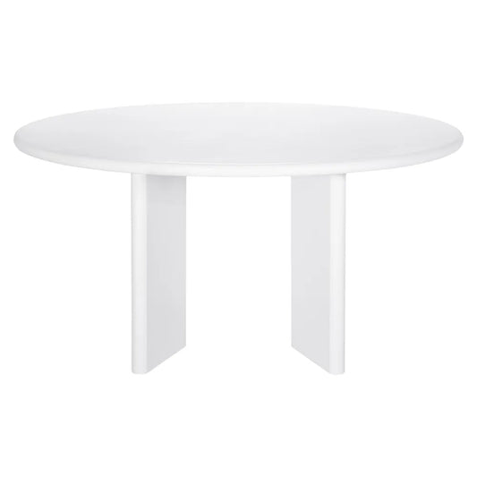 Montauk White Round Dining Table 1.5 m