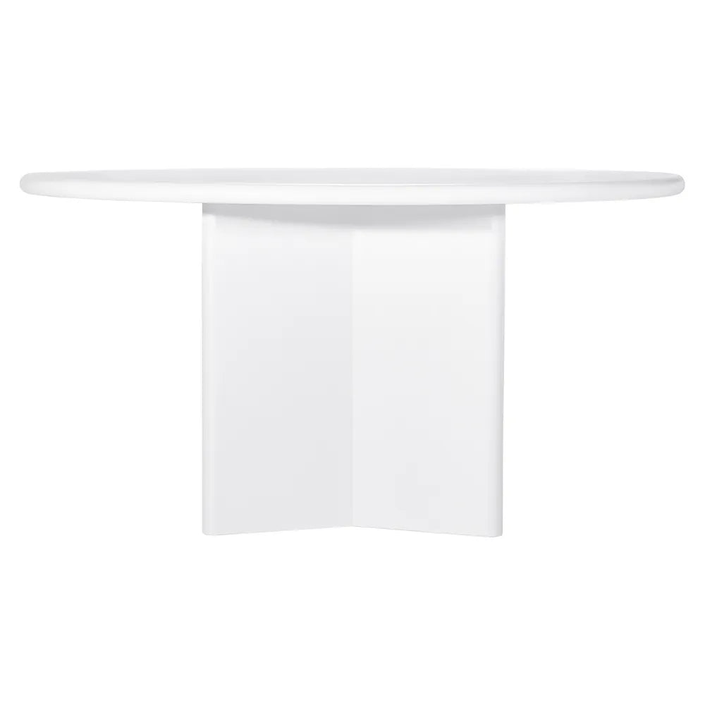 Montauk White Round Dining Table 1.5 m