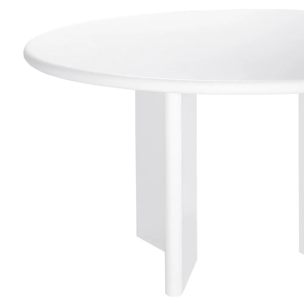 Montauk White Round Dining Table 1.5 m