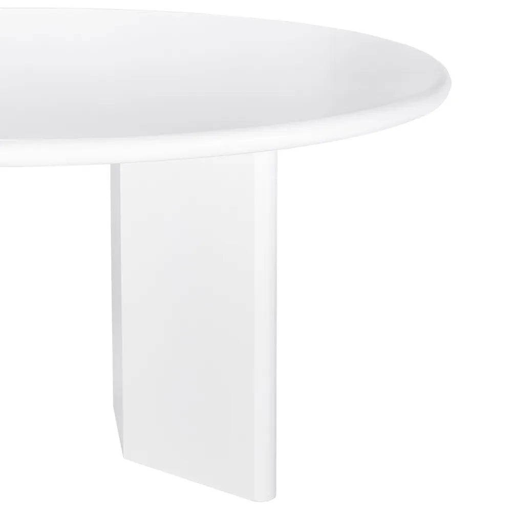 Montauk White Round Dining Table 1.5 m