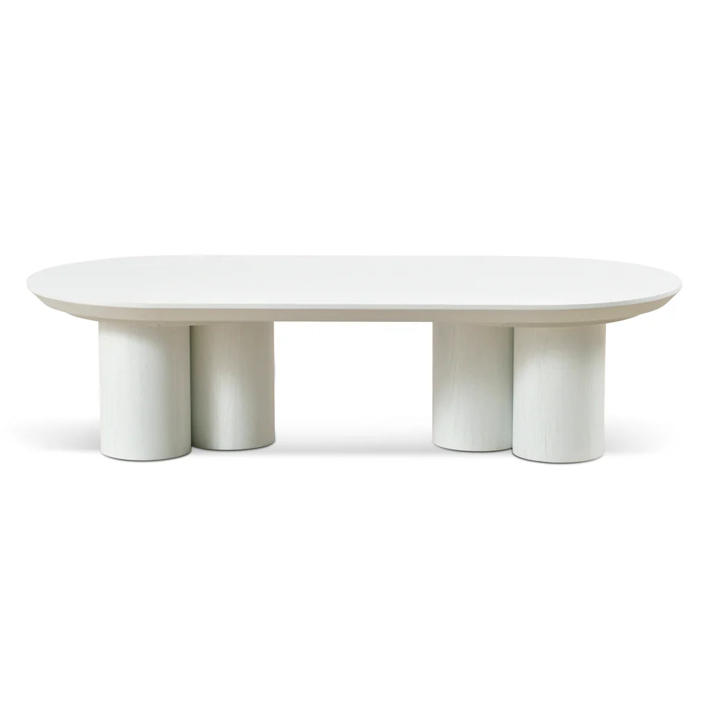 Mortise Coffee Table - White
