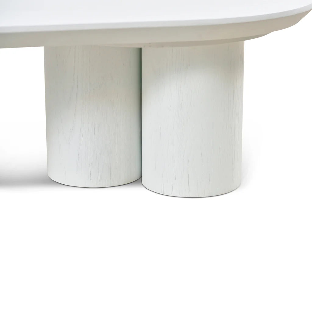 Mortise Coffee Table - White