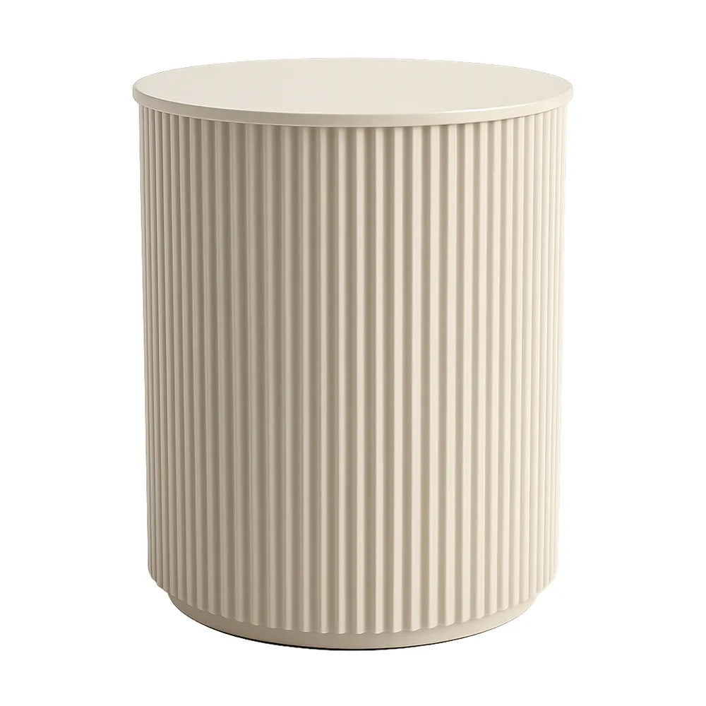 Nomad Cream Round Side Table