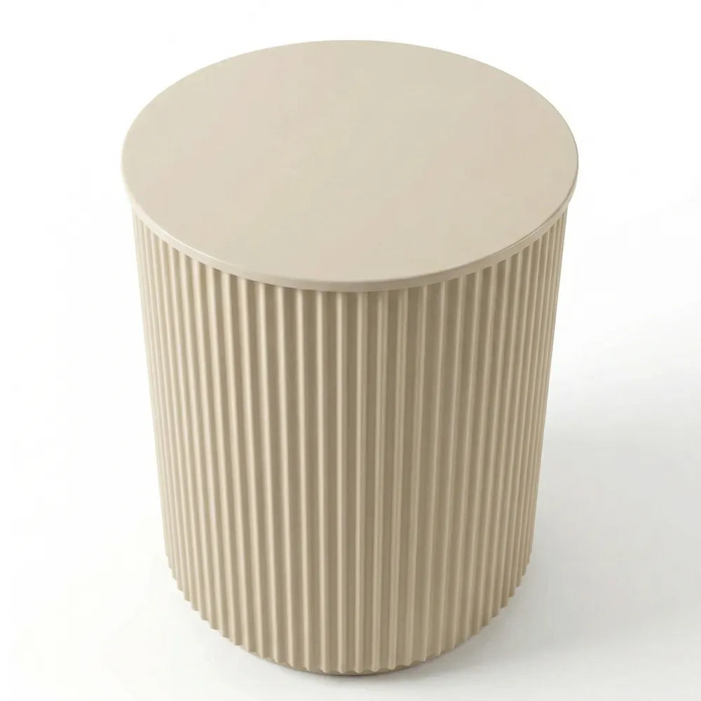 Nomad Cream Round Side Table