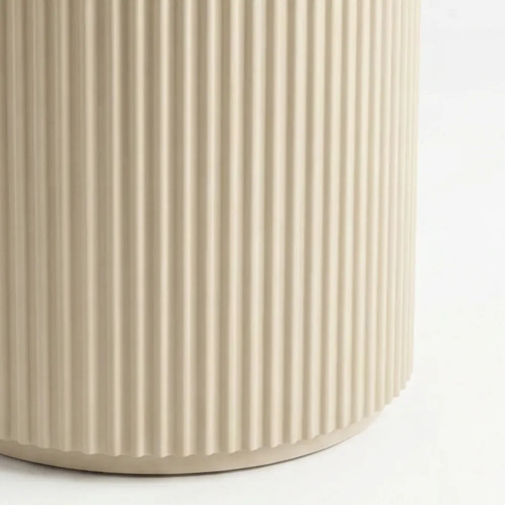 Nomad Cream Round Side Table