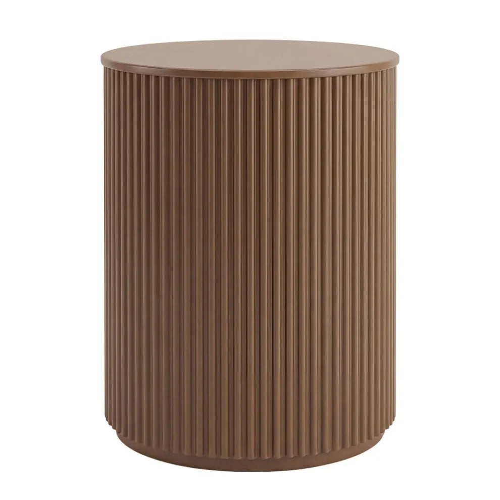 Nomad Mocha Round Side Table