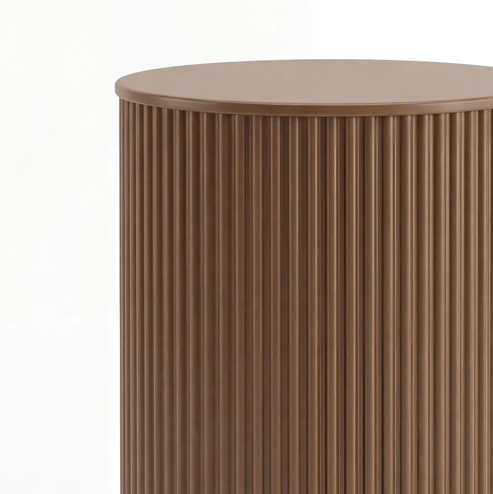 Nomad Mocha Round Side Table