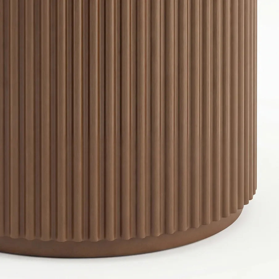 Nomad Mocha Round Side Table