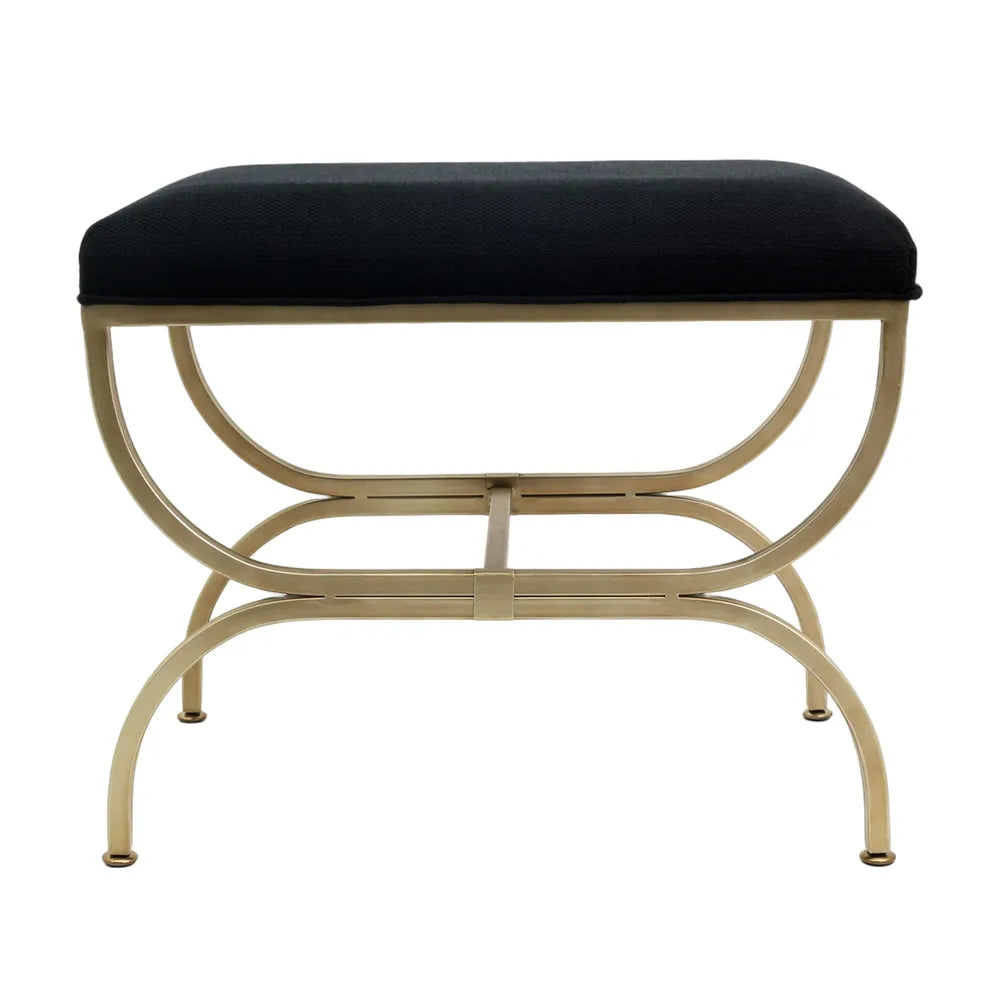 Novak Antique Gold Iron - Black Linen