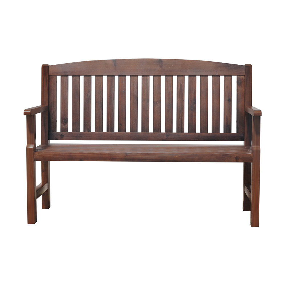Natural Brown Outdoor Wooden Garden Bench