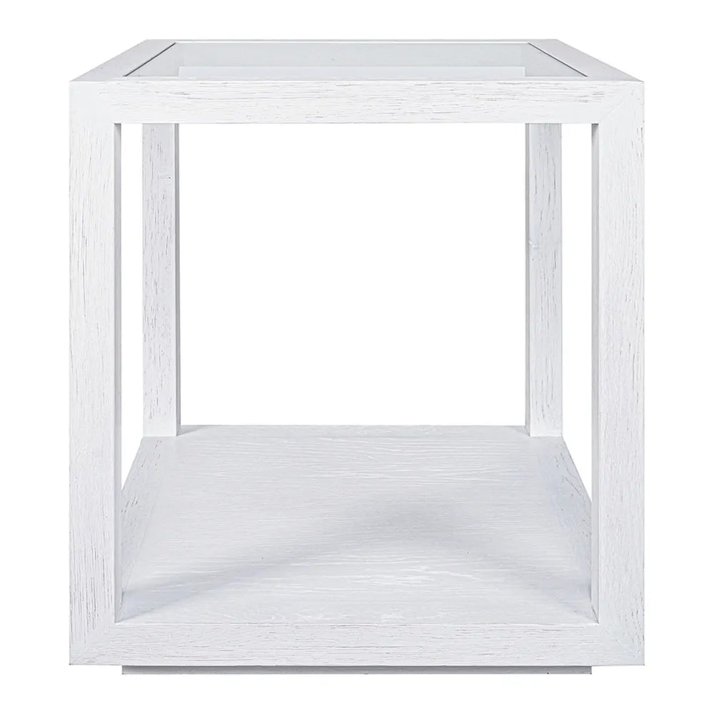Sadie Square Side Table - White