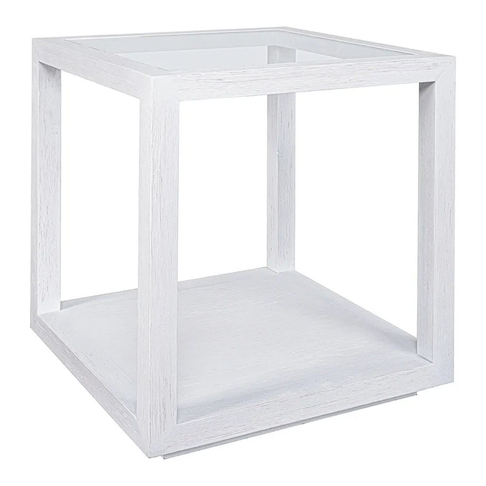 Sadie Square Side Table - White