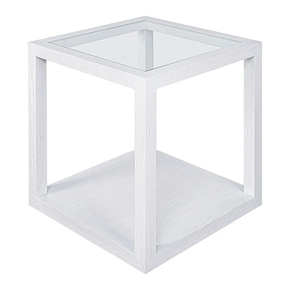 Sadie Square Side Table - White