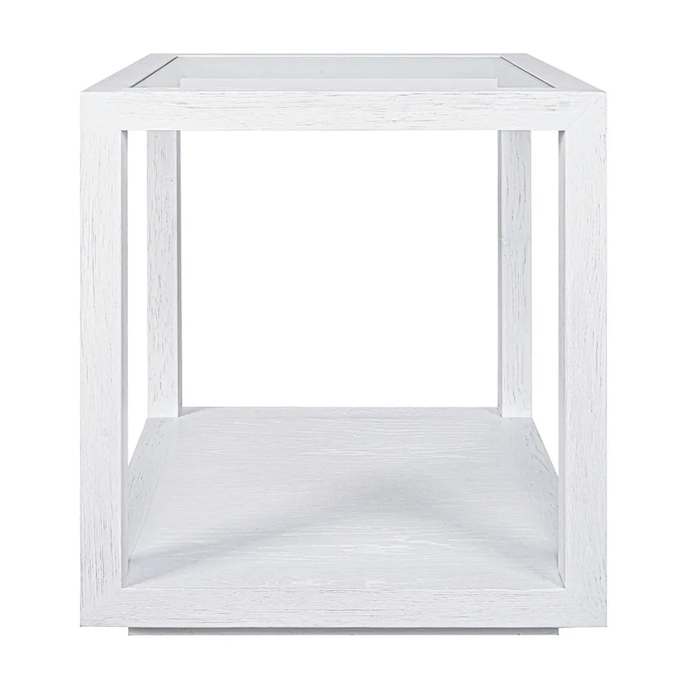 Sadie Square Side Table - Medium White