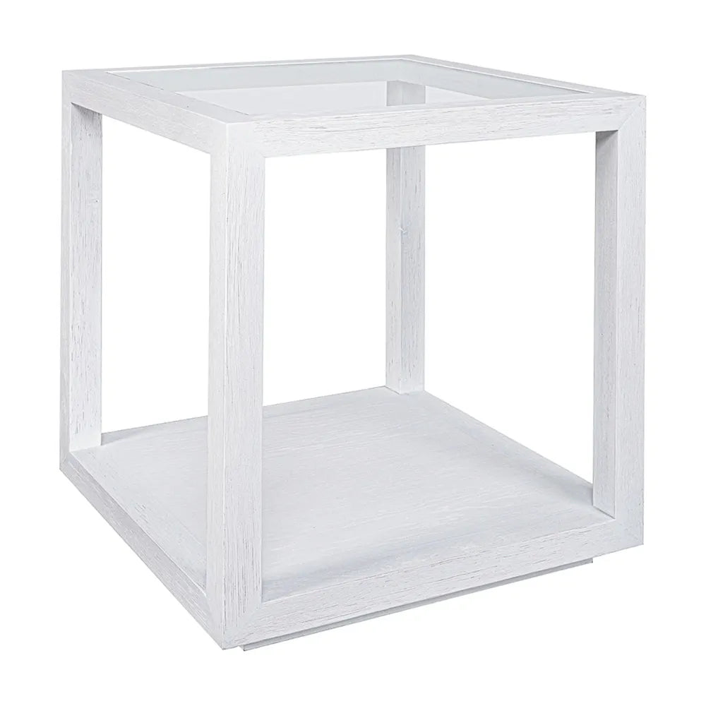 Sadie Square Side Table - Medium White