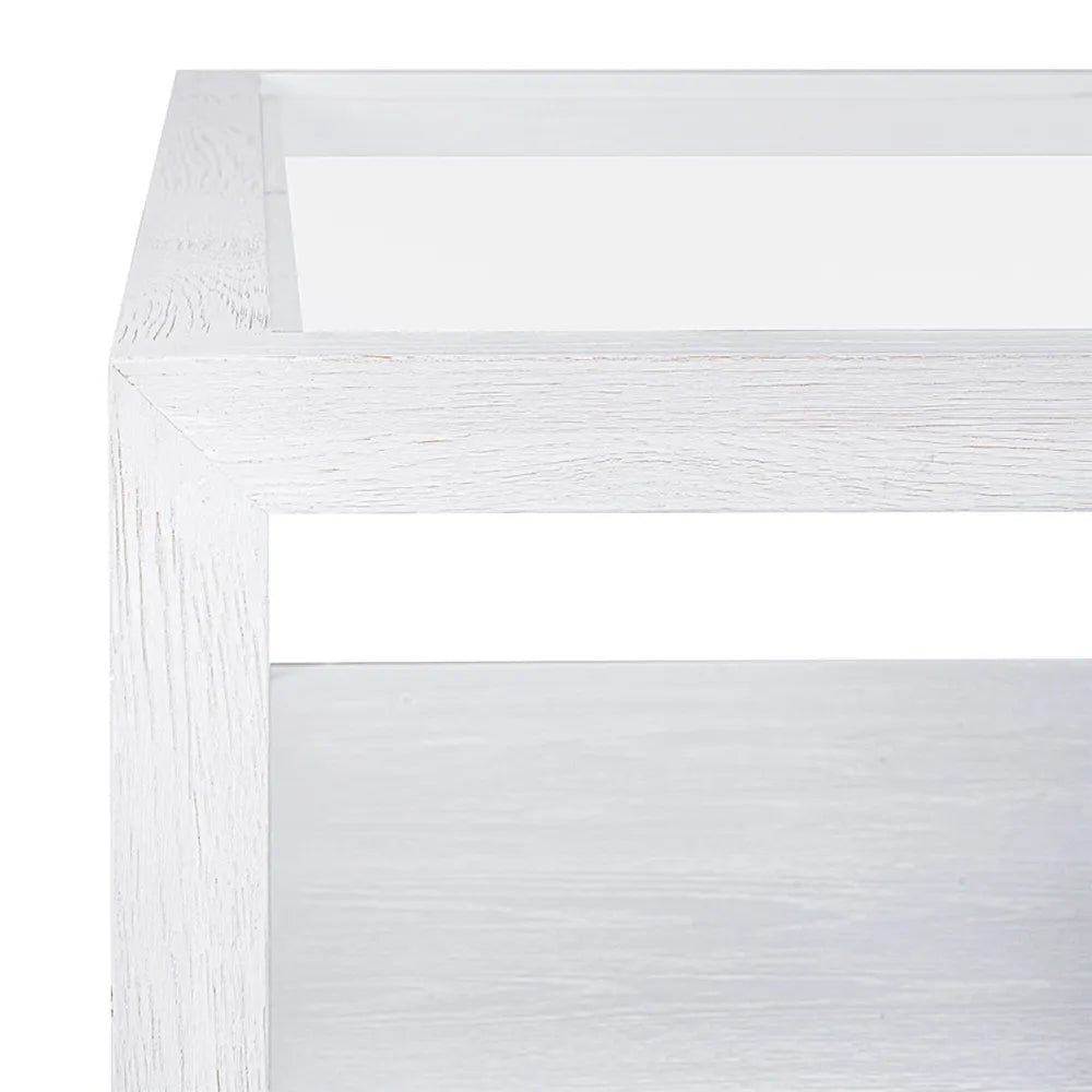 Sadie Oak Square Coffee Table - White