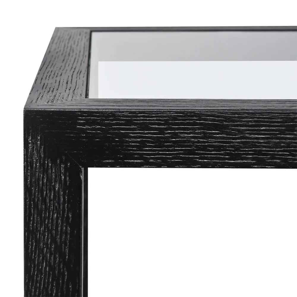 Sadie Square Side Table - Medium Black