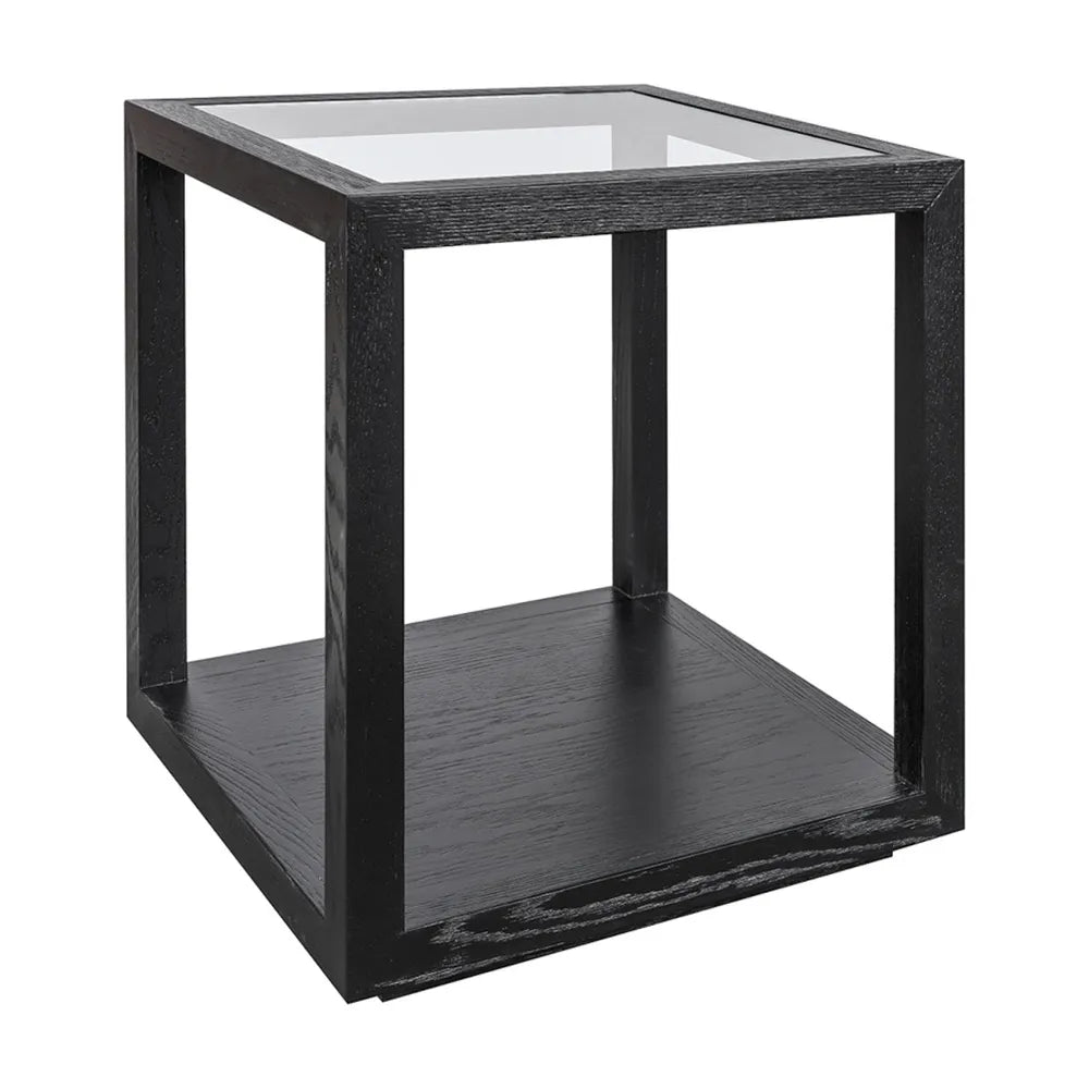 Sadie Square Side Table - Medium Black