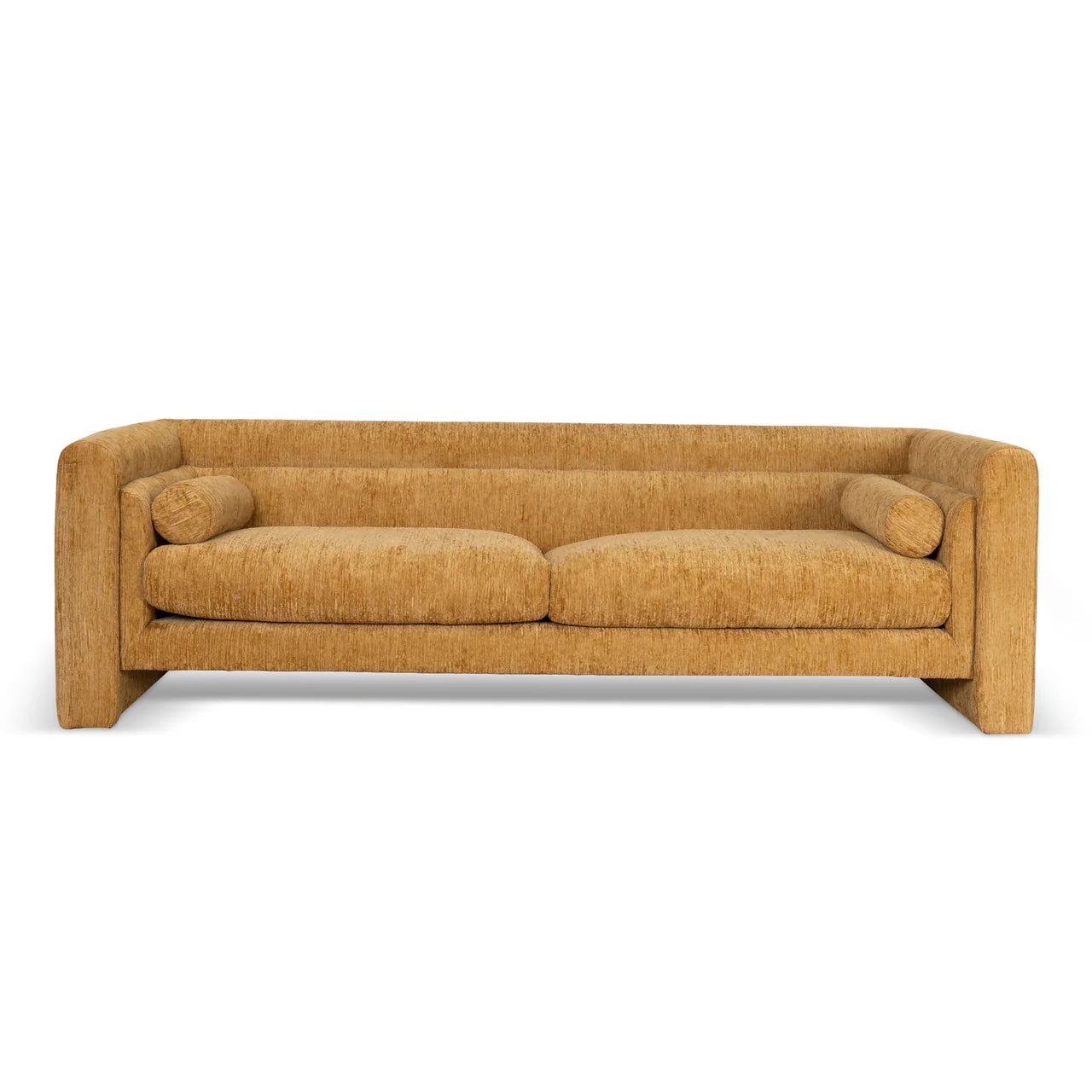 Sandora 3-Seater Fabric Sofa - Yellow Sand
