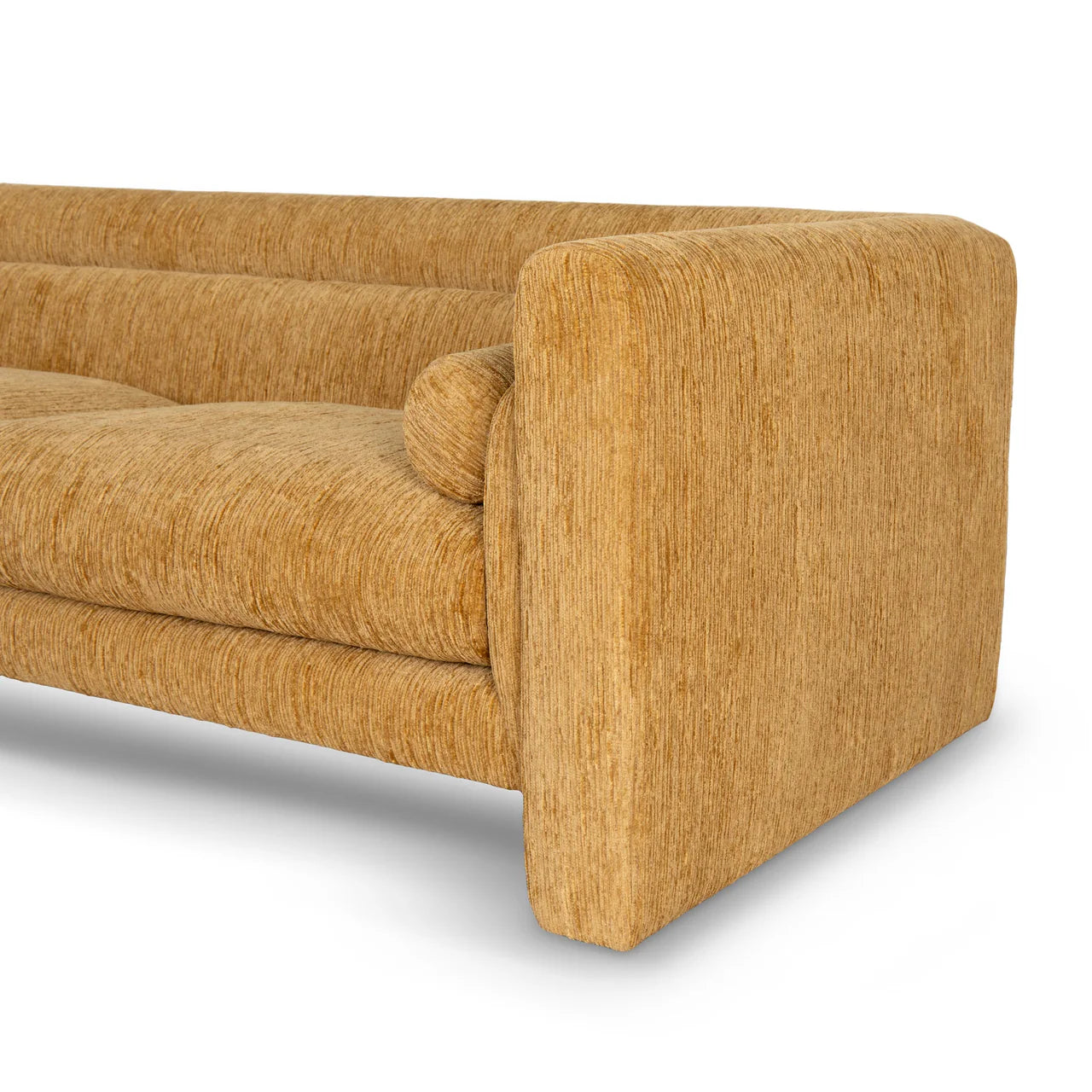 Sandora 3-Seater Fabric Sofa - Yellow Sand