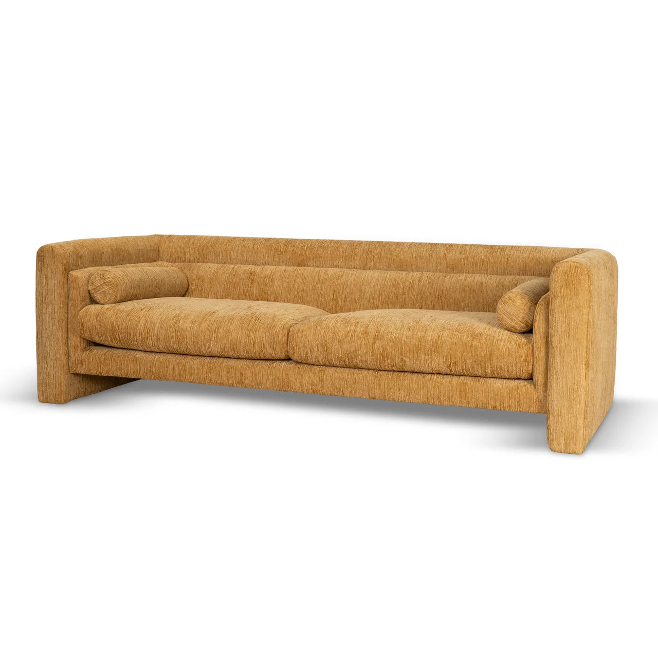 Sandora 3-Seater Fabric Sofa - Yellow Sand