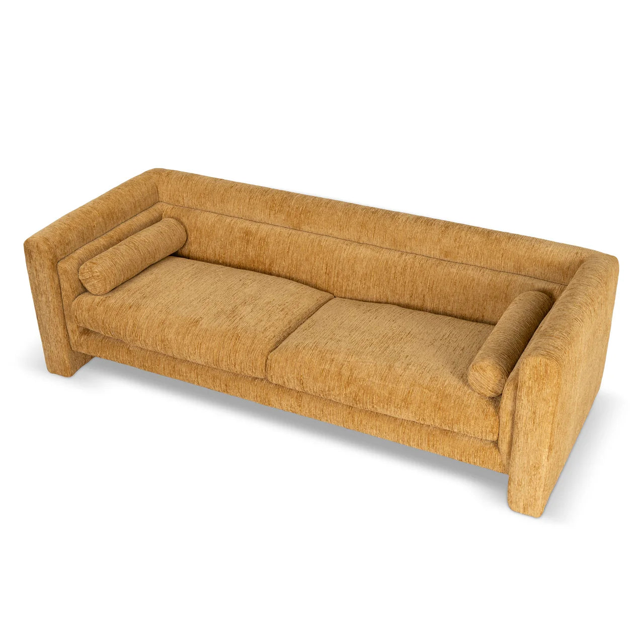 Sandora 3-Seater Fabric Sofa - Yellow Sand
