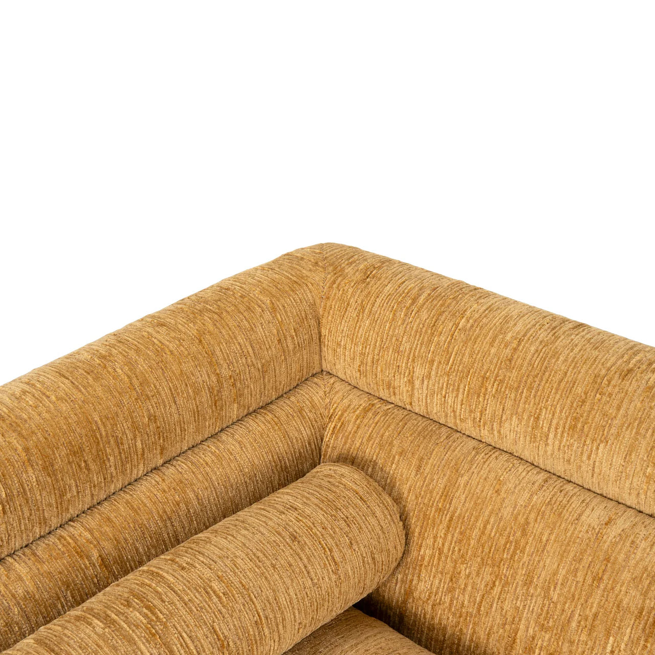 Sandora 3-Seater Fabric Sofa - Yellow Sand