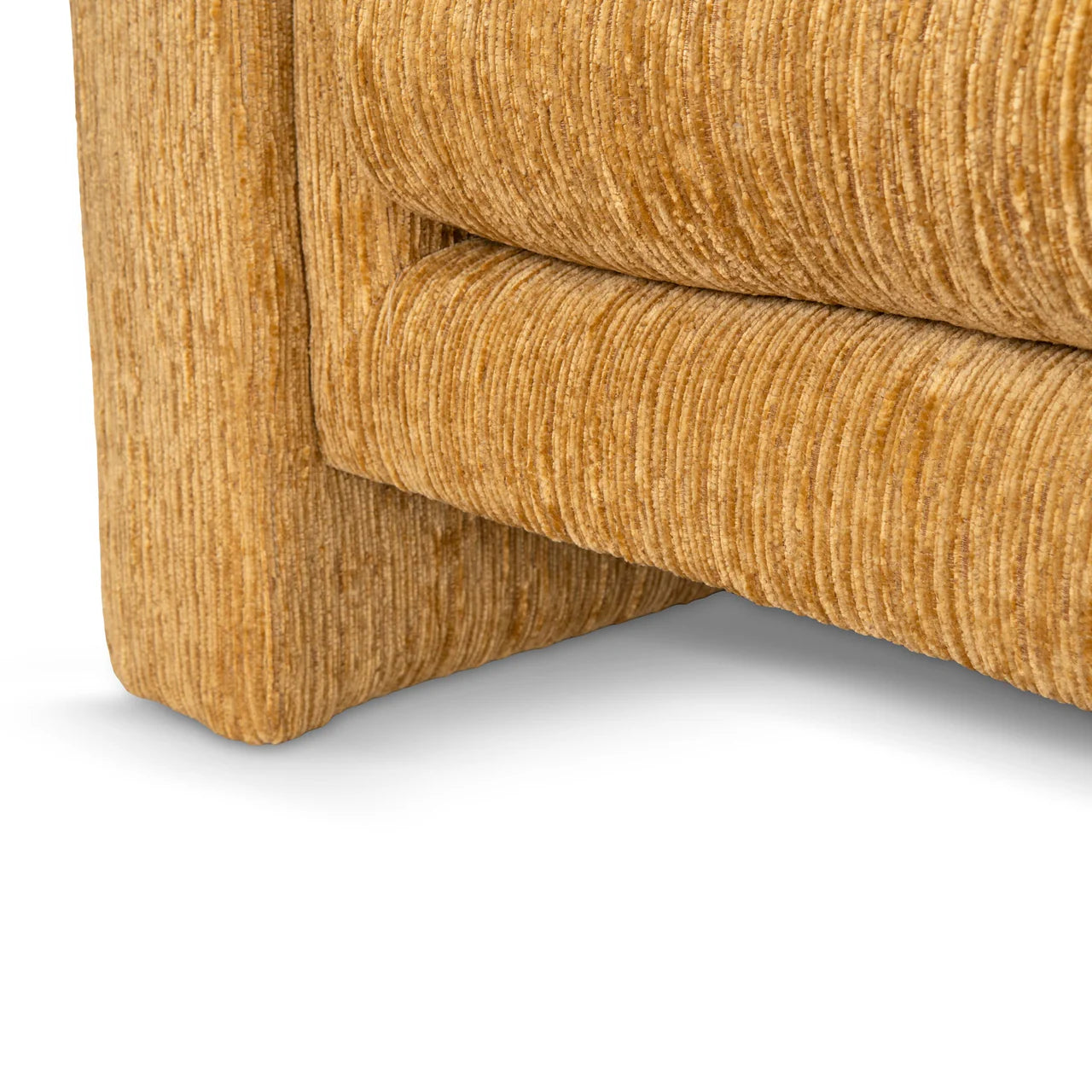 Sandora 3-Seater Fabric Sofa - Yellow Sand