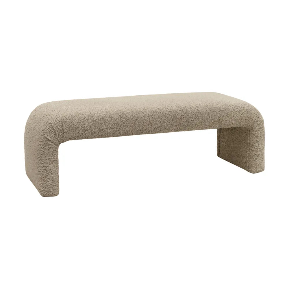 The Curve Bench Ottoman - Latte