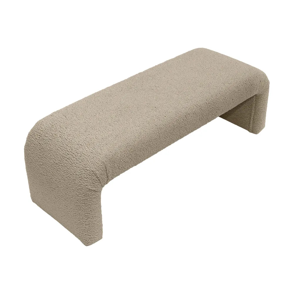 The Curve Bench Ottoman - Latte