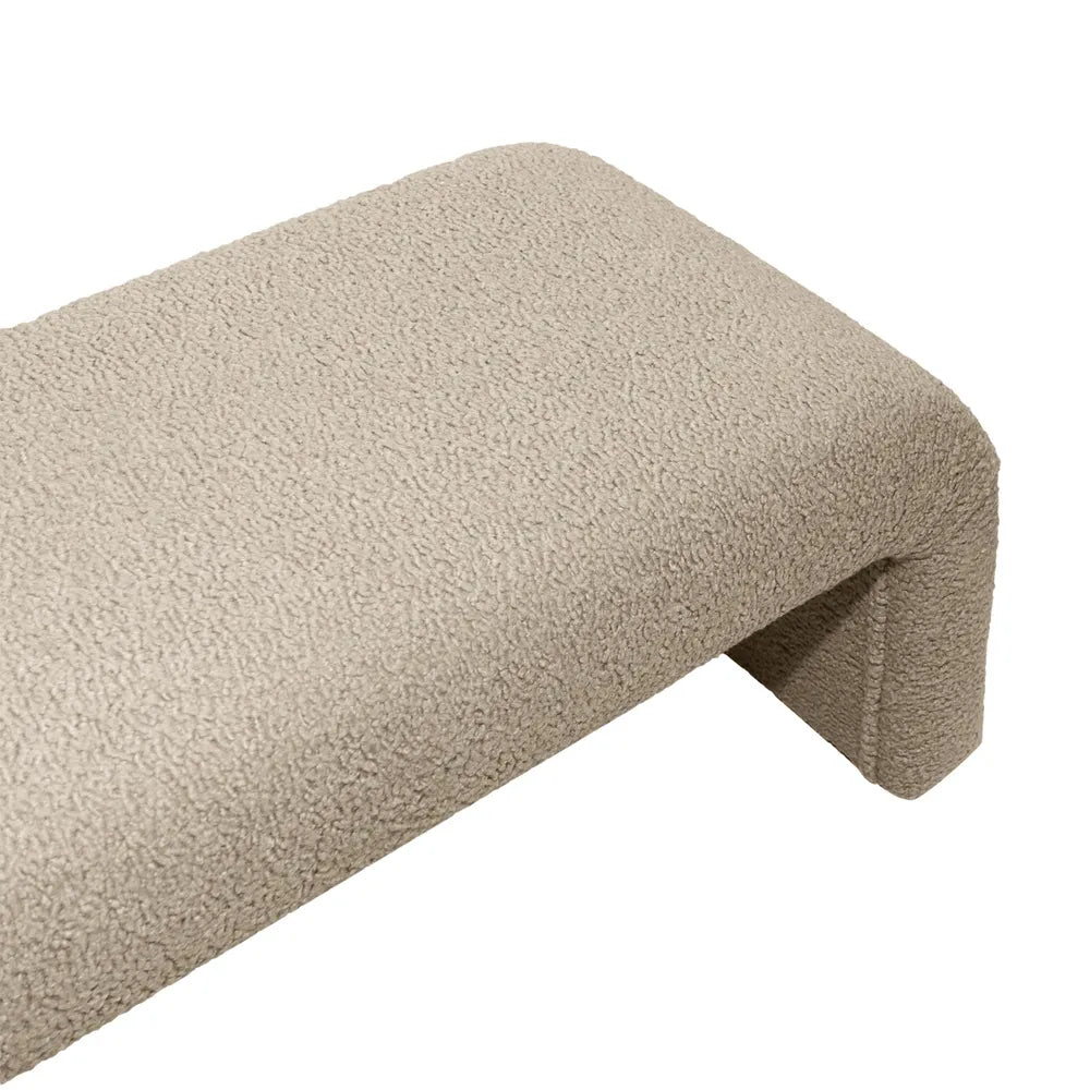 The Curve Bench Ottoman - Latte