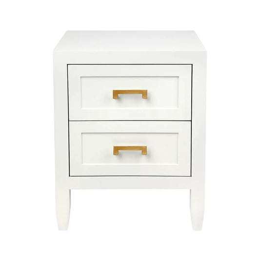 Soloman Bedside Table - Small White