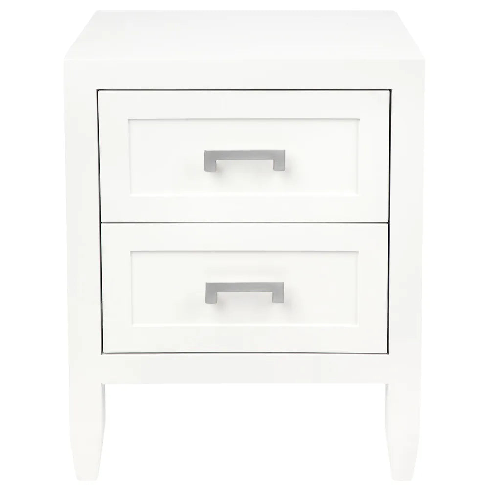 Soloman Bedside Table - Small White