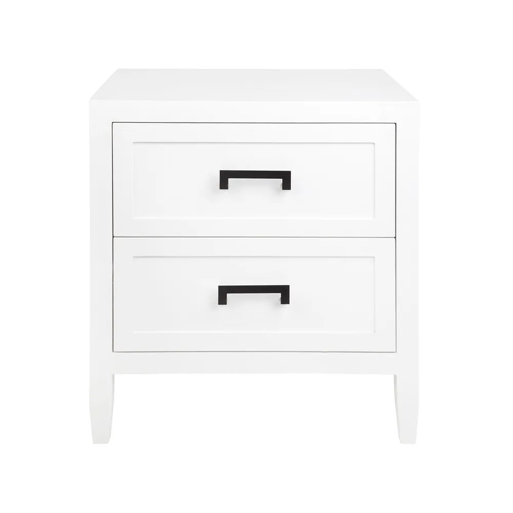 Soloman Bedside Table - Large White